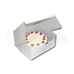 White Folding 1 Piece Box 12x12x6inches (Qty 50)