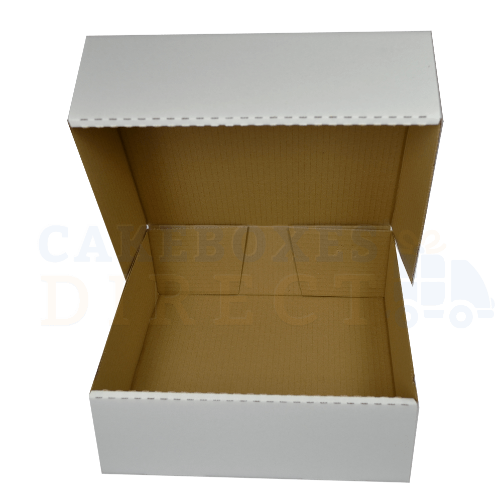 100 x LARGE GATEAUX BOX CORR 11.5"x11.5"x4" 