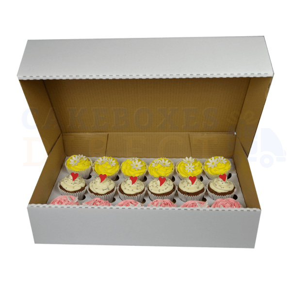 18 Deep Cupcake (Corr) Box with 6cm Dividers