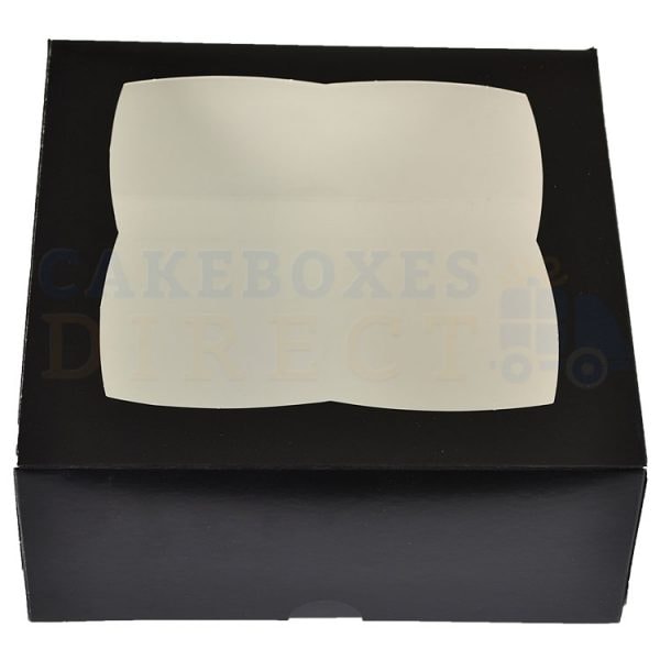 Premium Black Window Cake Box  7x7x3 in
