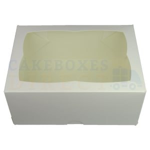 Premium White Window Ex Deep Cake Box 8.75 x 6.25 x 4 in