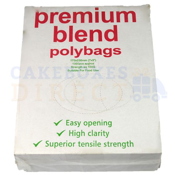 Excel Clear Food Bags 7 x 9 (100 gauge) (Qty 1000)
