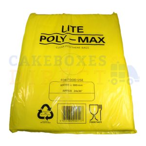 Clear Food Bags 24x36 Approx (100 gauge) (Qty 1000)