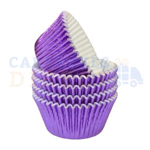 Purple Foil Cupcake Cases (Qty 500)