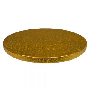 8" Gold Round Solid Board Cake Drums (Qty 5)
