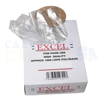 Excel Clear Food Bags 8x12 (120 gauge) (Qty 1000)