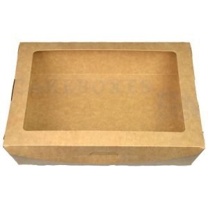 Leakproof Large Brown Salad Container (Qty 300)