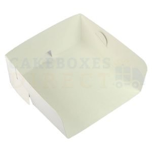 3 Sided Swedish Large White Tray. 6 x 6 x 2.5in. (Qty 500)