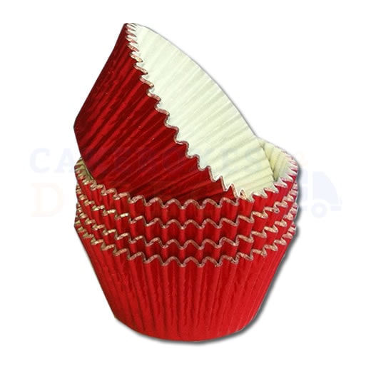Red Foil Cupcake Cases (Qty 1000)