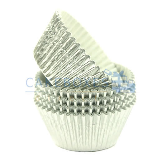 Silver Foil Cupcake Cases (Qty 1000)